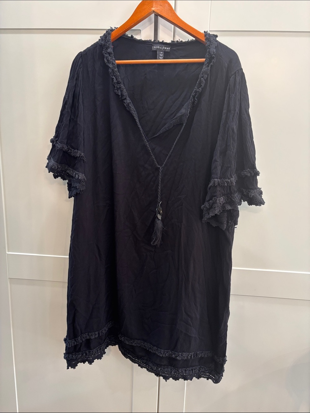 Women’s Black Swim Tunic - Lightweight Dress